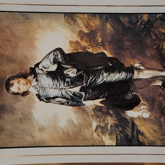 Vintage Art Glass Dish of Blue Boy by Pierre Auguste Renoir - Picture 6 of 12